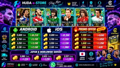 🔥 eFootball™ Coins Special Offer 2026 | Android, iOS, Promo & Worldwide | HUDA e-STORE